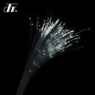 End glow plastic optical fiber for lighting
