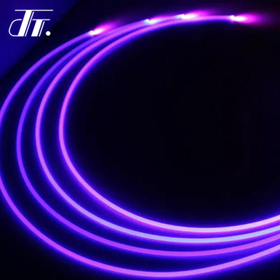 Side glow fiber optic plastic optical fiber for lighting