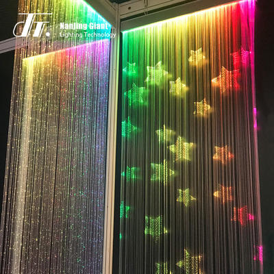 Customized fiber optic curtain light